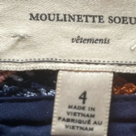 Anthropologie Moulinette Soeurs Svetla Lace Pencil Skirt Multicolor Sz 4 - Picture 3 of 5